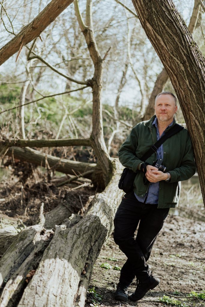 Photographer Paul Fuller in the Hackney Marshes
